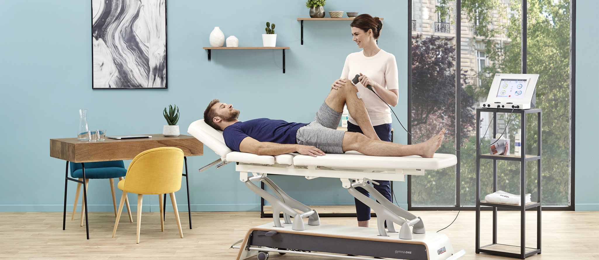 Behandelen met Gymna Combi 400 behandeling